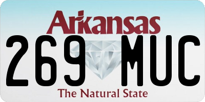 AR license plate 269MUC