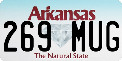 AR license plate 269MUG