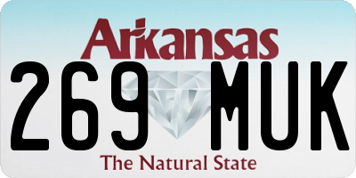 AR license plate 269MUK