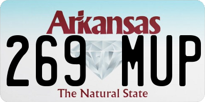 AR license plate 269MUP