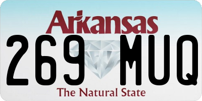 AR license plate 269MUQ