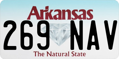 AR license plate 269NAV