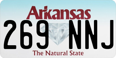 AR license plate 269NNJ