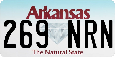 AR license plate 269NRN