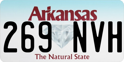 AR license plate 269NVH