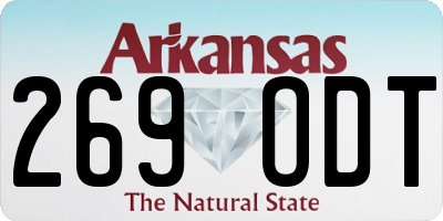 AR license plate 269ODT