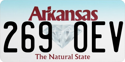 AR license plate 269OEV