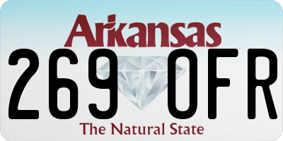 AR license plate 269OFR