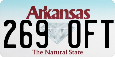 AR license plate 269OFT