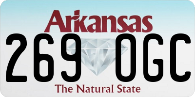 AR license plate 269OGC