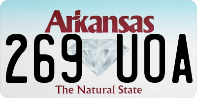 AR license plate 269UOA