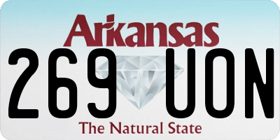 AR license plate 269UON