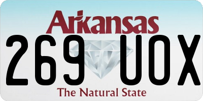 AR license plate 269UOX