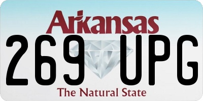 AR license plate 269UPG