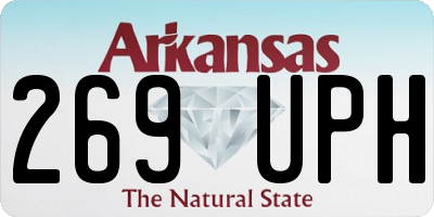 AR license plate 269UPH
