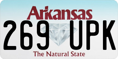 AR license plate 269UPK