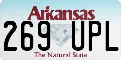 AR license plate 269UPL