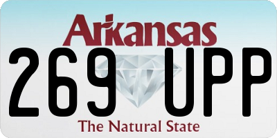 AR license plate 269UPP