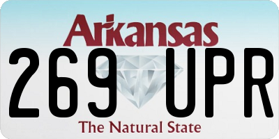 AR license plate 269UPR