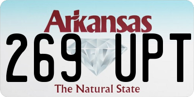 AR license plate 269UPT