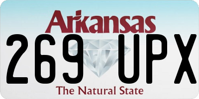 AR license plate 269UPX