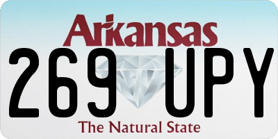 AR license plate 269UPY