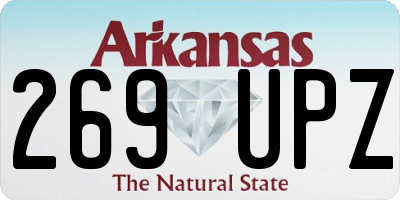 AR license plate 269UPZ