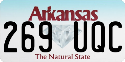 AR license plate 269UQC