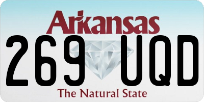 AR license plate 269UQD