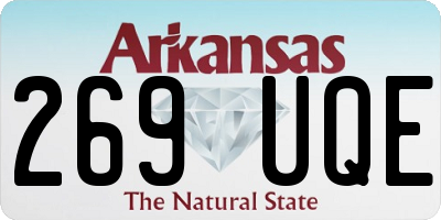 AR license plate 269UQE