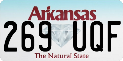 AR license plate 269UQF