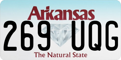 AR license plate 269UQG