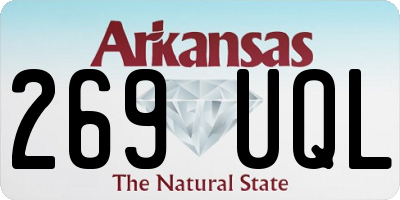 AR license plate 269UQL