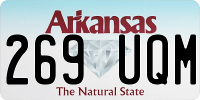 AR license plate 269UQM