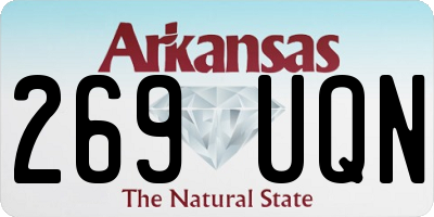 AR license plate 269UQN