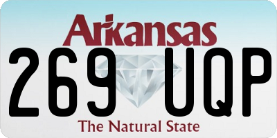 AR license plate 269UQP
