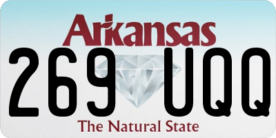 AR license plate 269UQQ