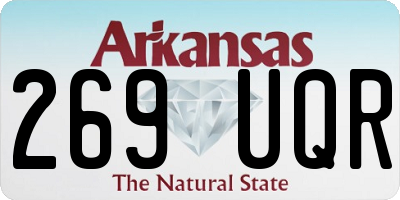 AR license plate 269UQR