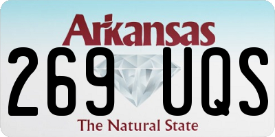 AR license plate 269UQS
