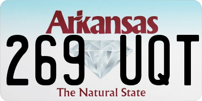 AR license plate 269UQT