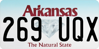 AR license plate 269UQX