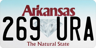AR license plate 269URA