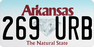 AR license plate 269URB