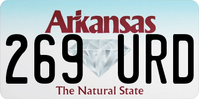 AR license plate 269URD
