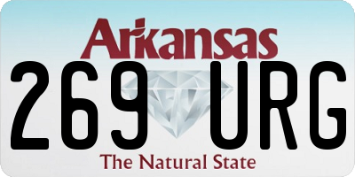 AR license plate 269URG