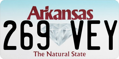 AR license plate 269VEY