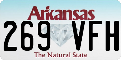 AR license plate 269VFH