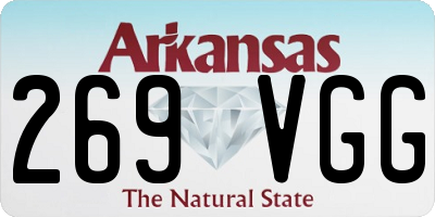 AR license plate 269VGG