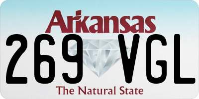 AR license plate 269VGL