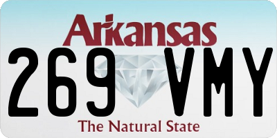 AR license plate 269VMY